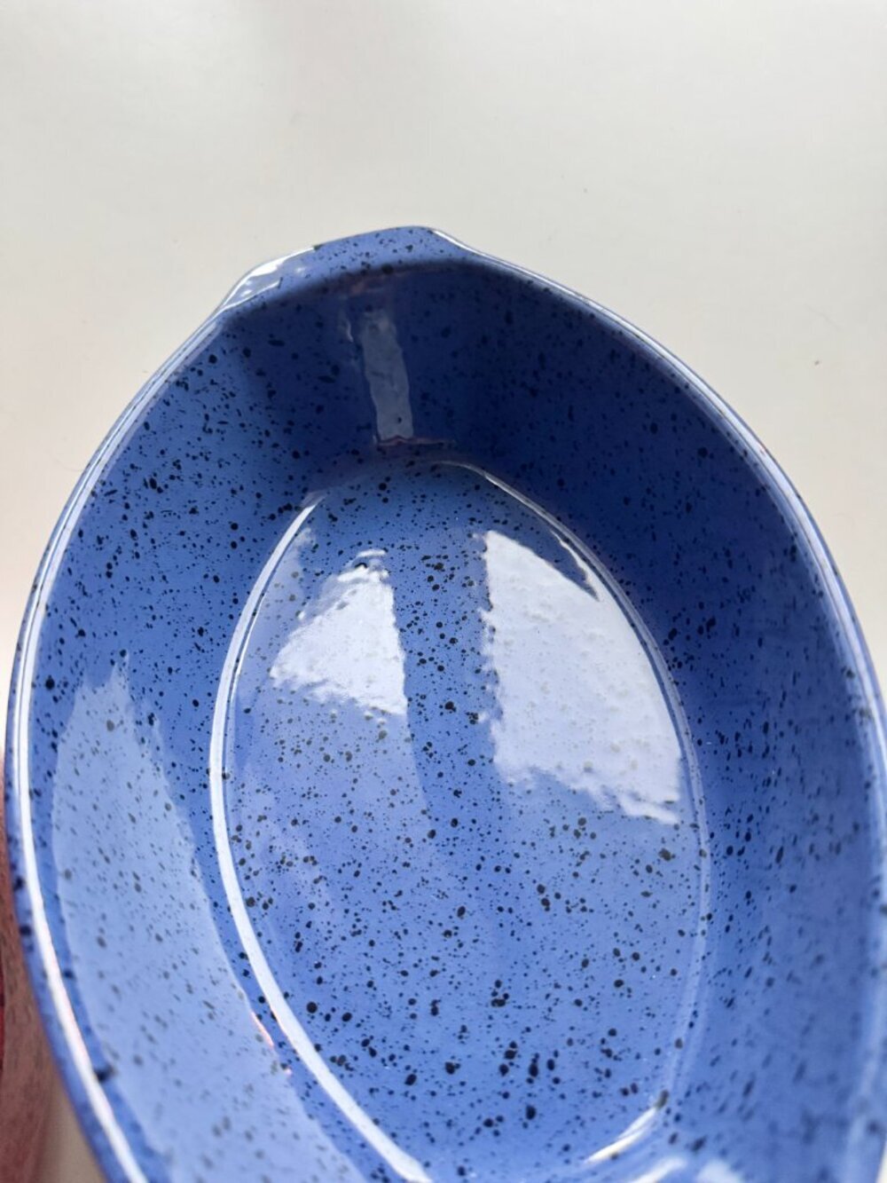 CERUTIL STONEWARE Red Blue Black Speckled Ceramic Au Gratin Casserole Dish - Picture 11 of 16